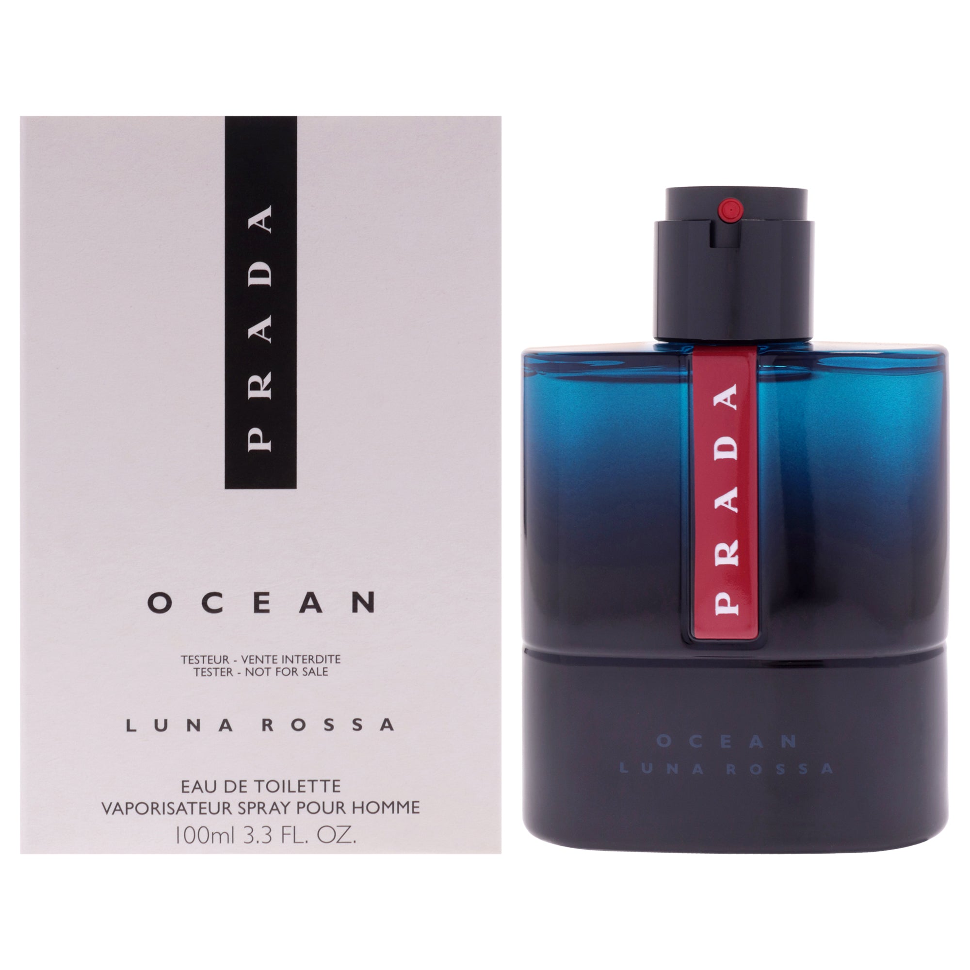 Luna Rossa Ocean by Prada for Men - 3.3 oz EDT Spray