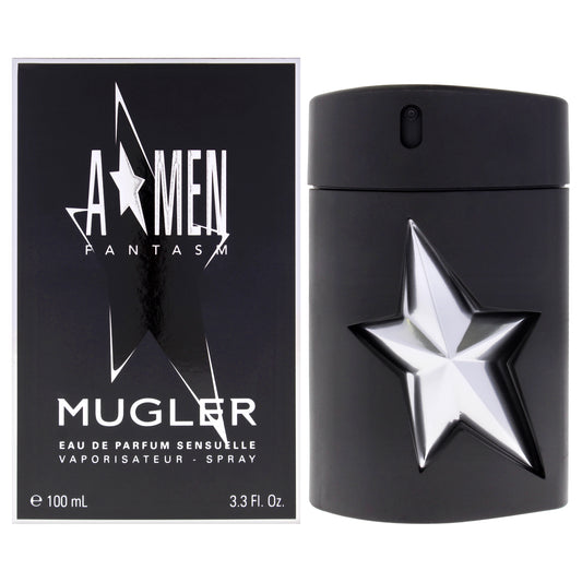 Angel Fantasm Sensuelle Rubber Flask by Thierry Mugler for Men - 3.3 oz EDP Spray