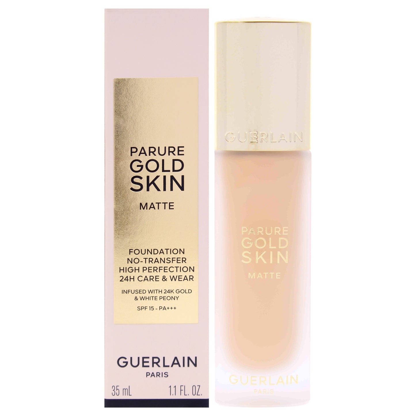 Parure Gold Skin Matte 24H Wear SPF 15 - 0N Neutral by Guerlain for Women - 1.1 oz Foundation