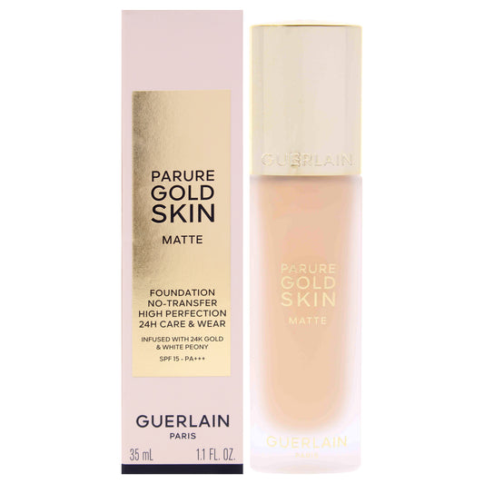 Parure Gold Skin Matte 24H Wear SPF 15 - 0N Neutral by Guerlain for Women - 1.1 oz Foundation