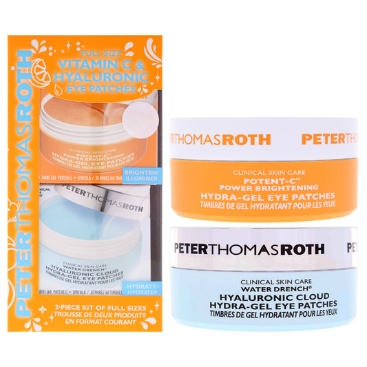 Vitamin-C and Hyaluronic Eye Patches Set 2 Pc 30 Pair Potent-C Power Brightening Hydra Gel Eye Patches