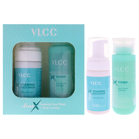 AcneX Face Wash Plus Toner 2 Pc 3.38oz AcneX Foaming Face Wash