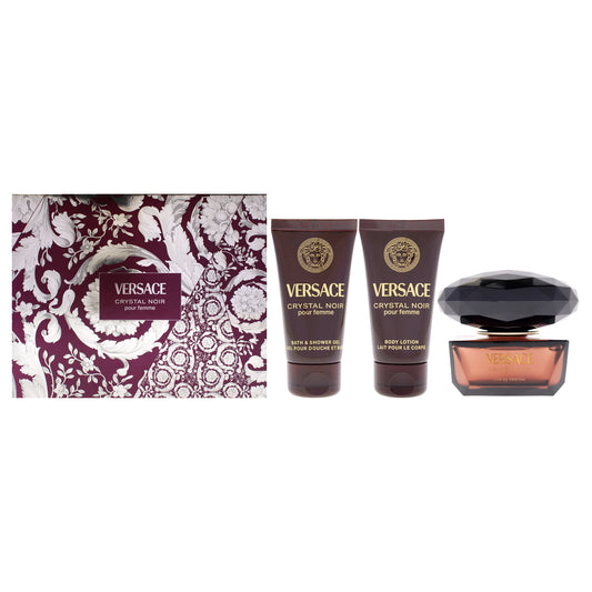 Versace Crystal Noir 3 Pc Gift Set 1.7oz EDP Spray