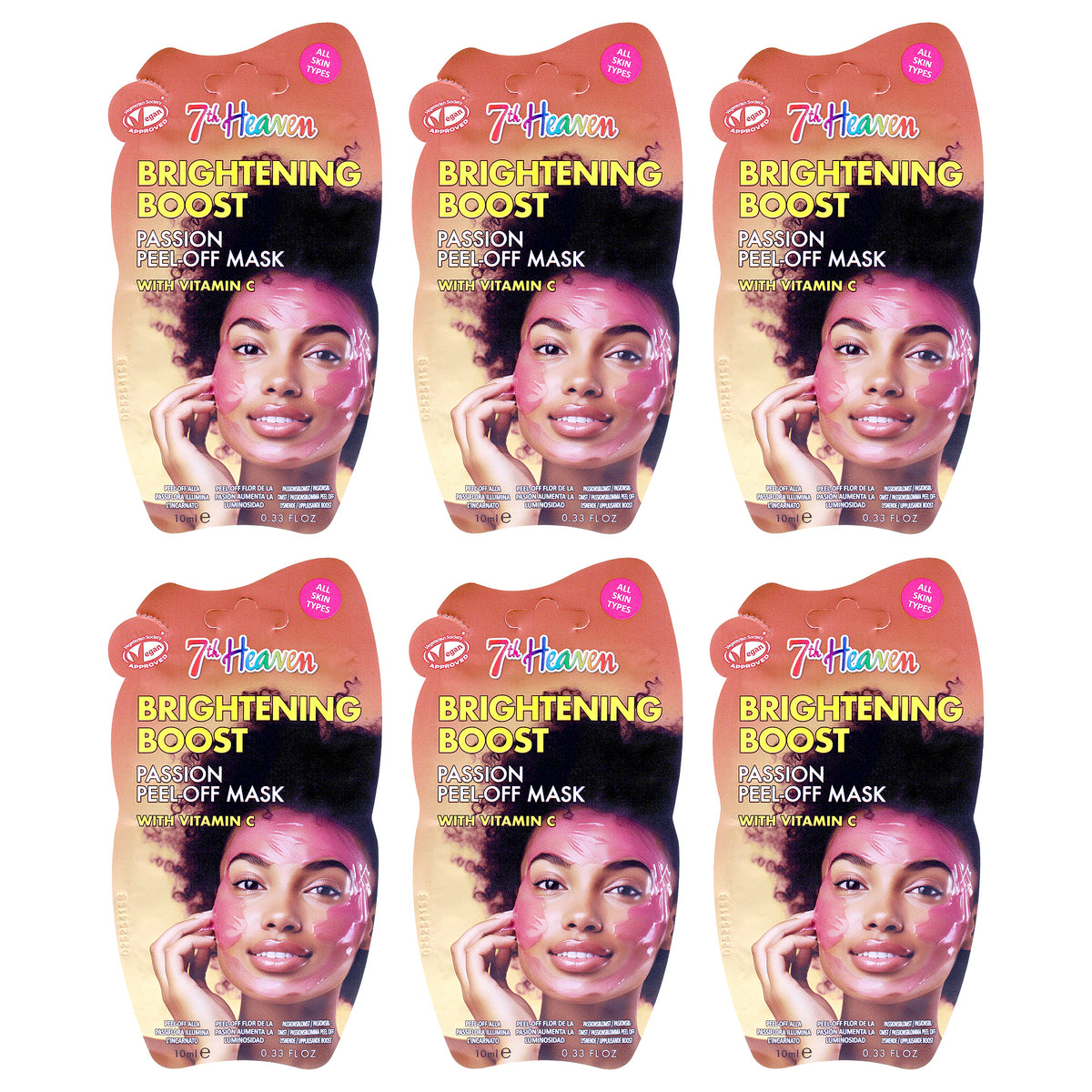 Passion Peel Off by 7th Heaven for Women - 6 x 0.33 oz Mask