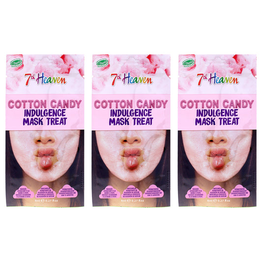 Cotton Candy Light Moisturising Skincare by 7th Heaven for Women - 3 x 0.27 oz Mask