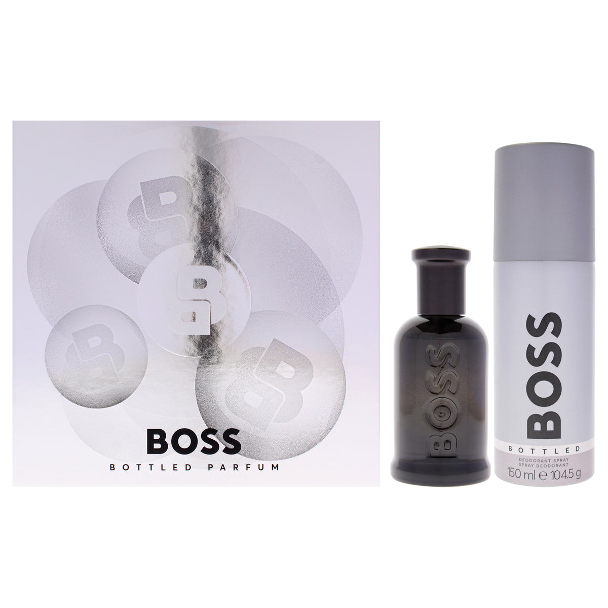 Boss Bottled No. 6 by Hugo Boss for Men - 2 Pc Gift Set 1.6oz Parfum Spray, 5.07oz Deodorant Spray