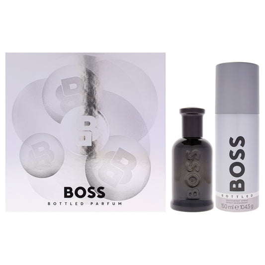 Boss Bottled No. 6 by Hugo Boss for Men - 2 Pc Gift Set 1.6oz Parfum Spray, 5.07oz Deodorant Spray