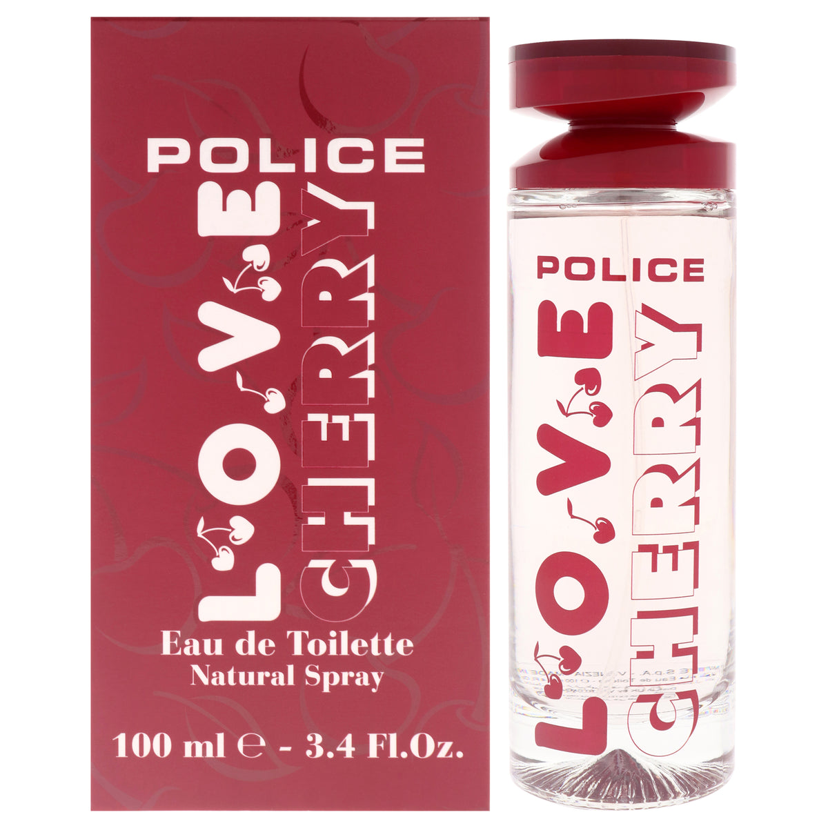 Love Cherry by Police for Women - 3.4 oz EDT Spray