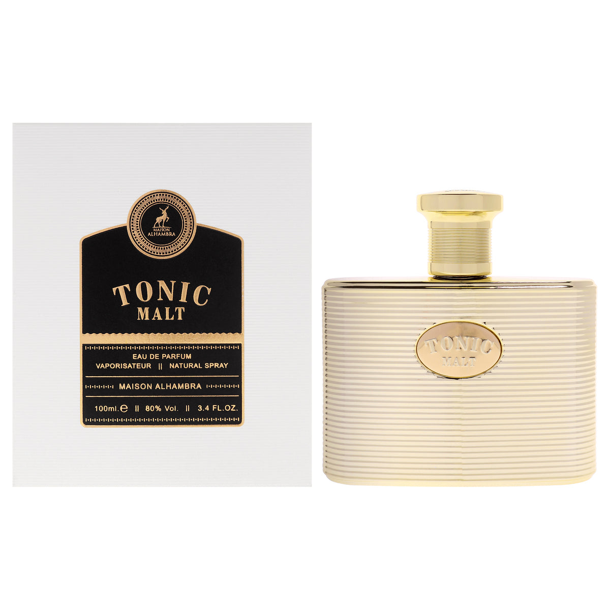 Tonic Malt by Maison Alhambra for Men - 3.4 oz EDP Spray