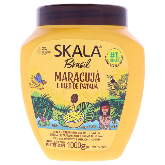 2 in 1 Brasil Passion Fruit and Amazonian Olive Oil Hair Treatment Cream by Skala for Women - 35.2 oz Cream