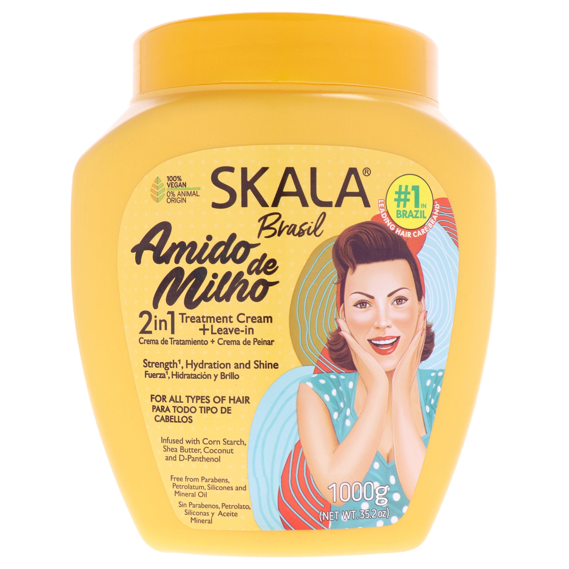 2in1 Corn Starch Hair Treatment Cream by Skala for Women - 35.2 oz Cream