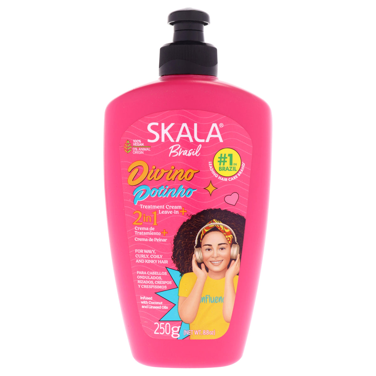 2in1 Divine Curly Leave-In Conditoner by Skala for Kids - 8.8 oz Leave-In Conditioner