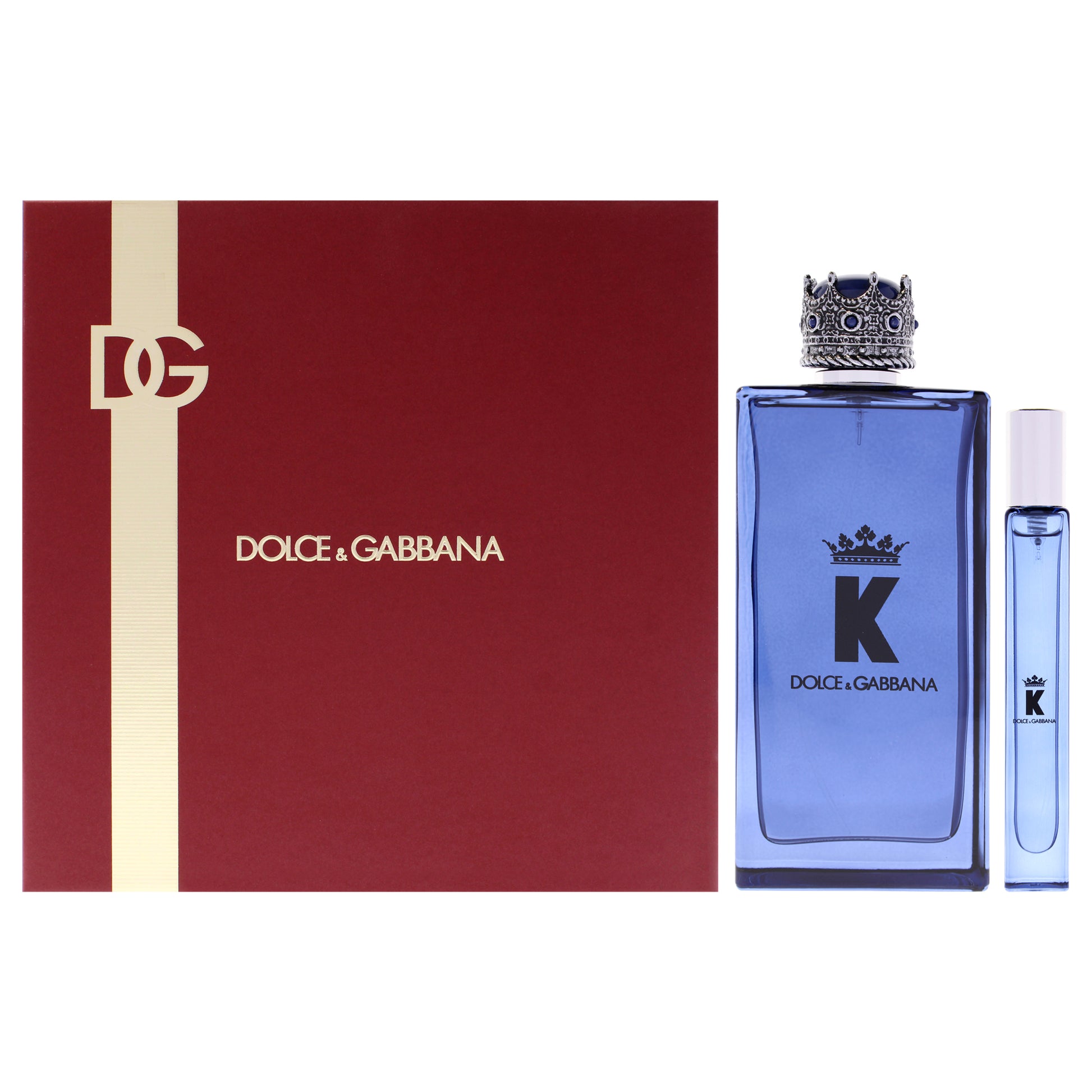 K by Dolce and Gabbana for Men - 2 Pc Gift Set 6.7oz EDP Spray, 0.33oz EDP Spray (Mini)