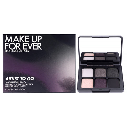 Artist To Go Mini Palette - 100 Whatever Black by Make Up For Ever for Women - 0.18 oz Eye Shadow