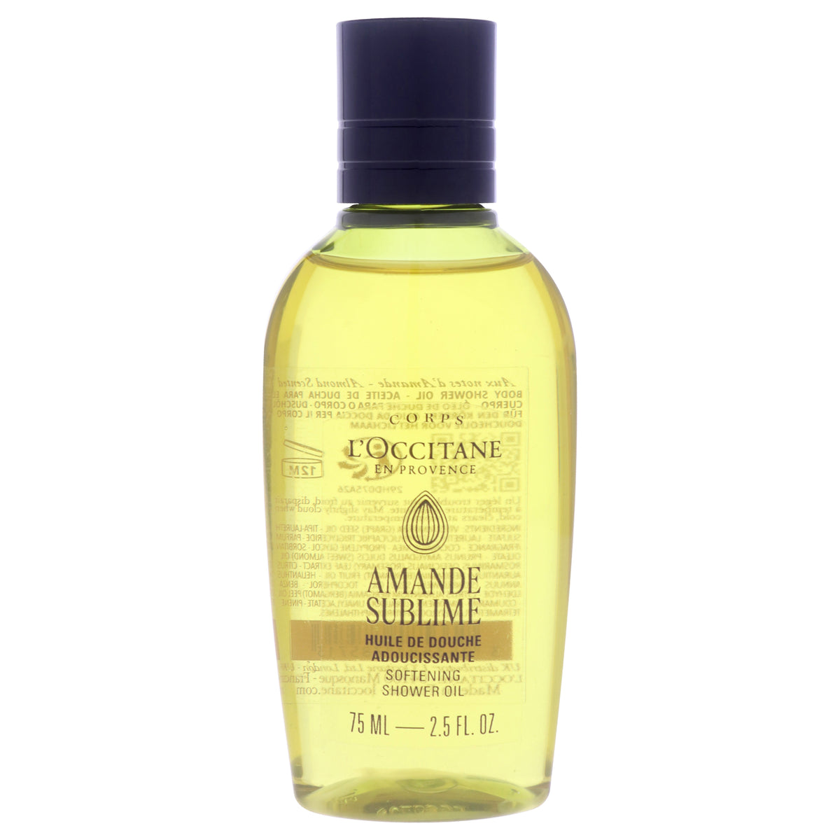Almond Sublime Softening Shower Oil by LOccitane for Unisex - 2.5 oz Shower Oil