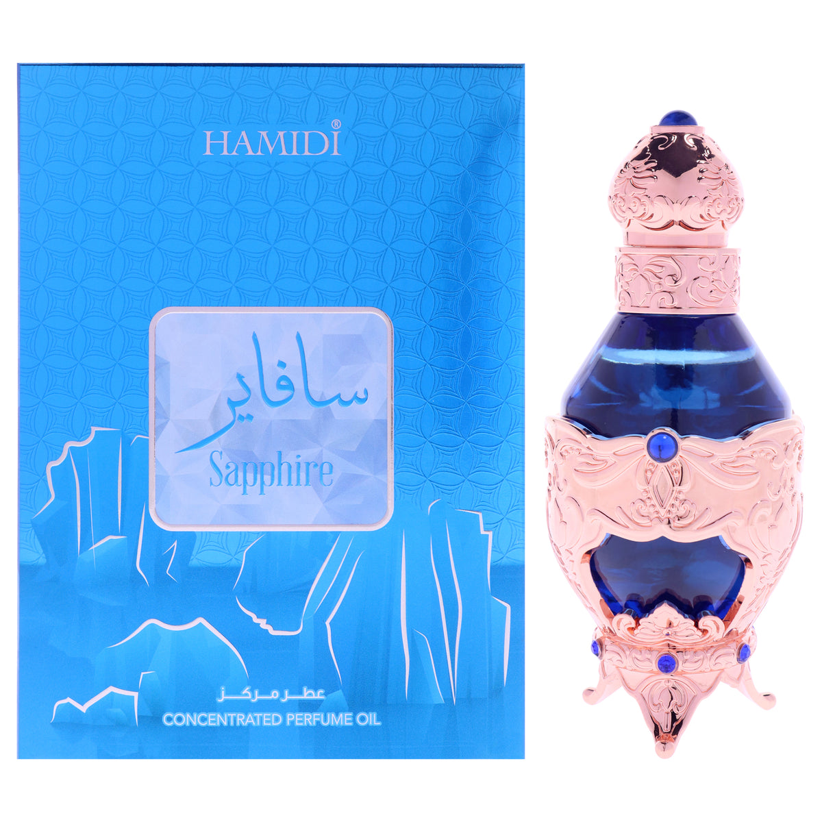 Sapphire by Hamidi for Unisex - 0.67 oz Concentrated Perfume Oil
