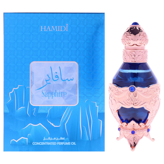 Sapphire by Hamidi for Unisex - 0.67 oz Concentrated Perfume Oil