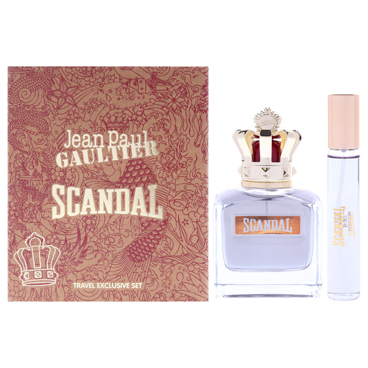 Scandal by Jean Paul Gaultier for Men - 2 Pc Gift Set 3.4oz EDT Spray, 0.68oz EDT Spray