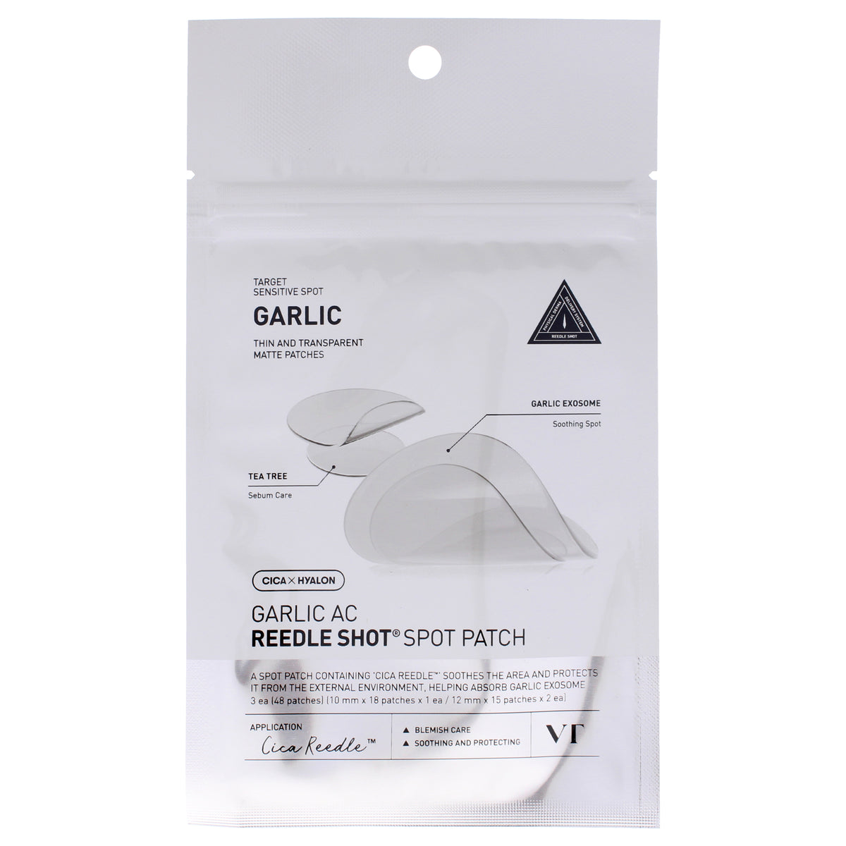Garlic Ac Reedle Shot Spot Patch by Vt Cosmetics for Women - 48 Count Patches