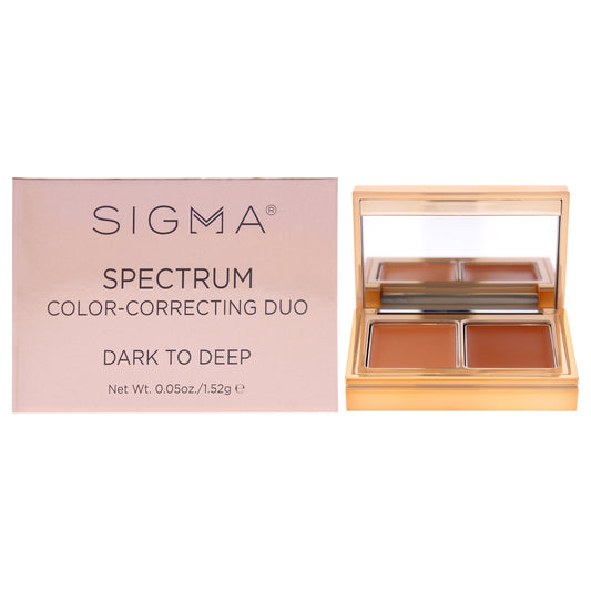 Spectrum Color Correcting Duo - Dark to Deep by SIGMA for Women - 0.05 oz Makeup