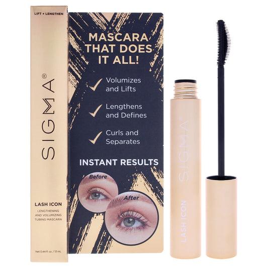 Lash Icon Lengthening and Volumizing Tubing Mascara by SIGMA for Women - 0.44 oz Mascara