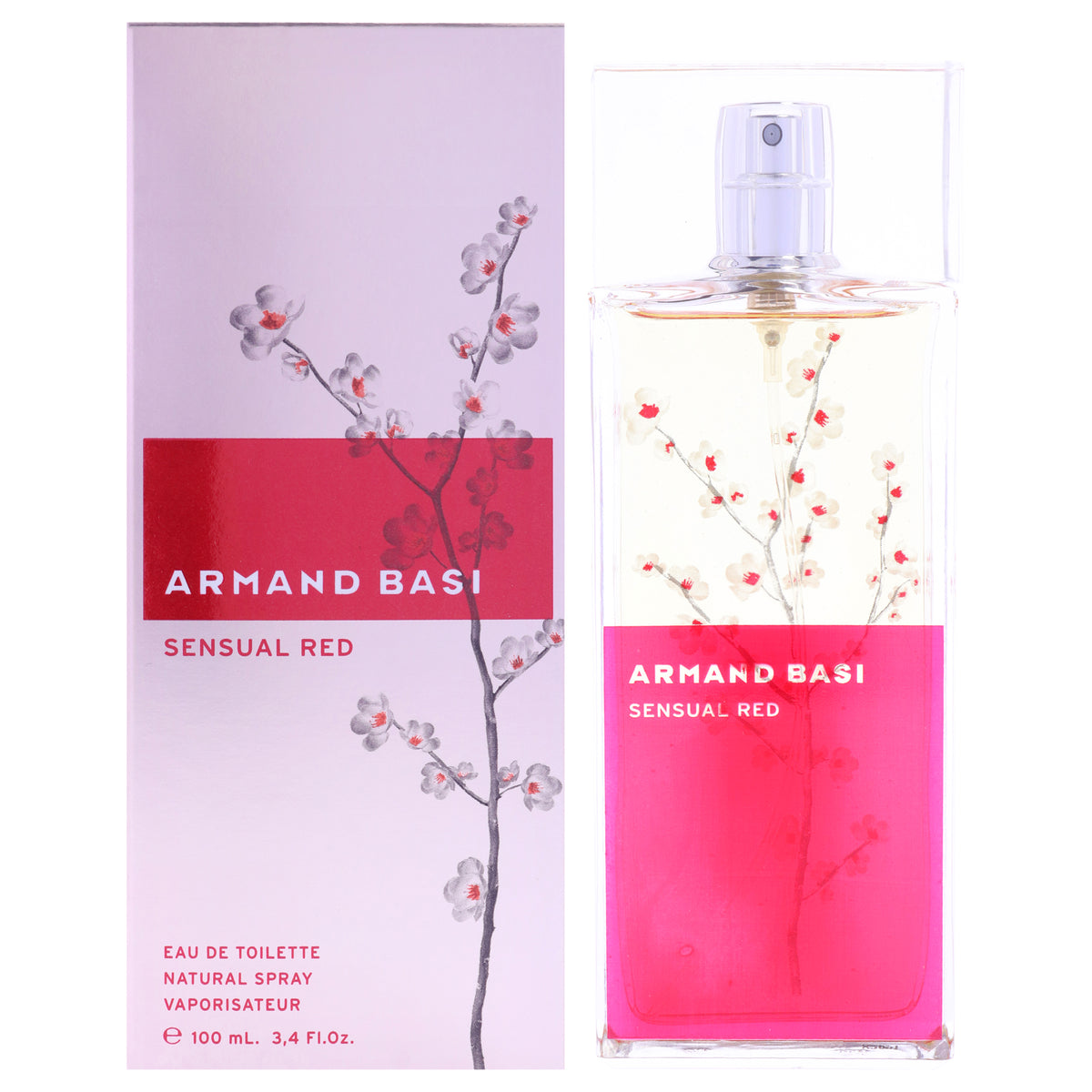 Sensual Red by Armand Basi for Women - 3.4 oz EDT Spray