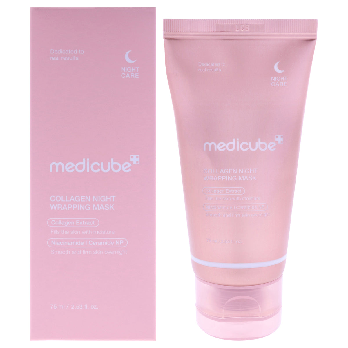Collagen Night Wrapping Mask by Medicube for Women - 2.53 oz Mask