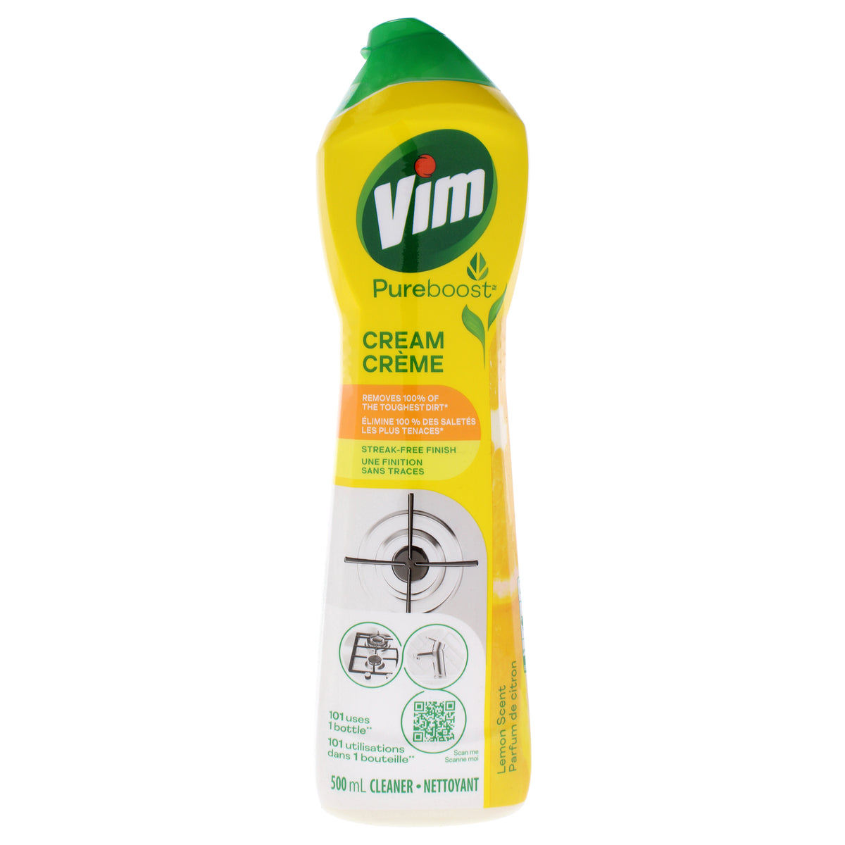 PureBoost Cream Cleaner - Lemon by Vim for Unisex - 16.9 oz Cleaner