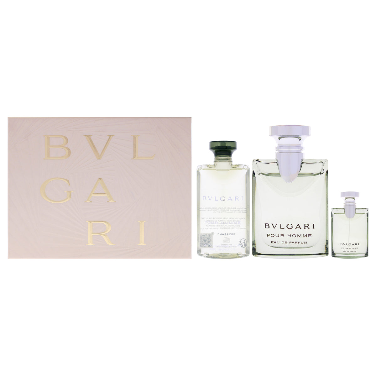 Bvlgari by Bvlgari for Men - 3 Pc Gift Set 3.4oz EDP Spray, 0.17oz EDP Splash (Mini), 2.5oz Body Shower Gel