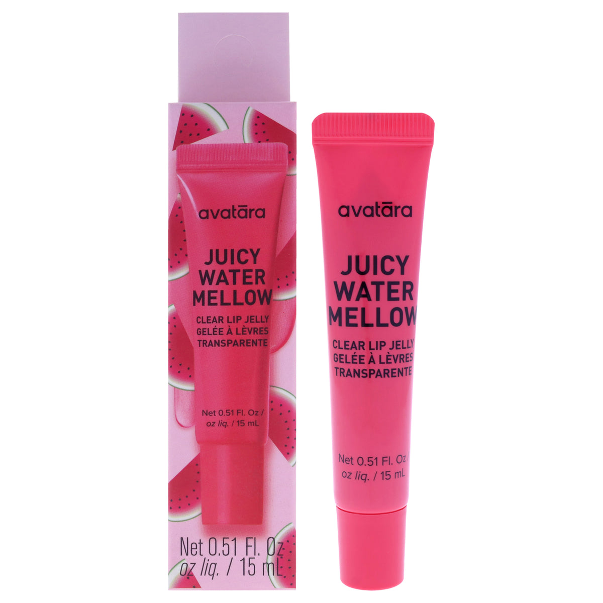 Clear Lip Jelly - Juicy Watermellow by Avatara for Women - 0.51 oz Lip Treatment