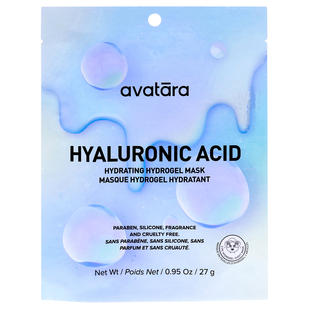 Hyaluronic Acid Hydrogel Face Mask by Avatara for Women - 1 Pc Mask