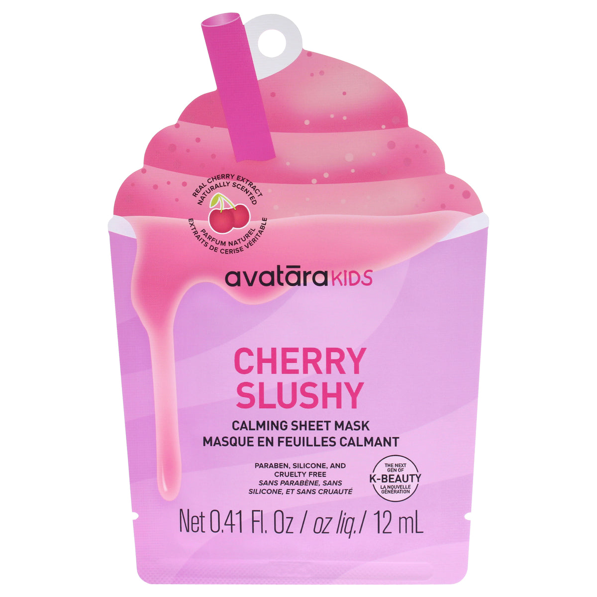 Cherry Slushy Calming Mask by Avatara for Kids - 1 Pc Mask