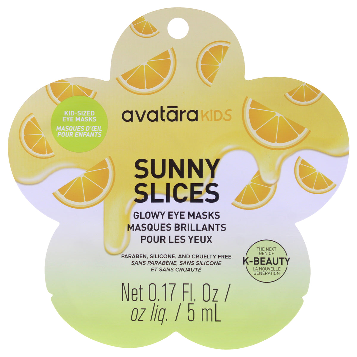Sunny Slices Glowy Eye Masks by Avatara for Kids - 1 Pair Mask