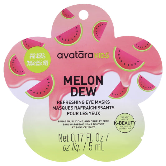 Melon Dew Refreshing Eye Masks by Avatara for Kids - 1 Pair Mask