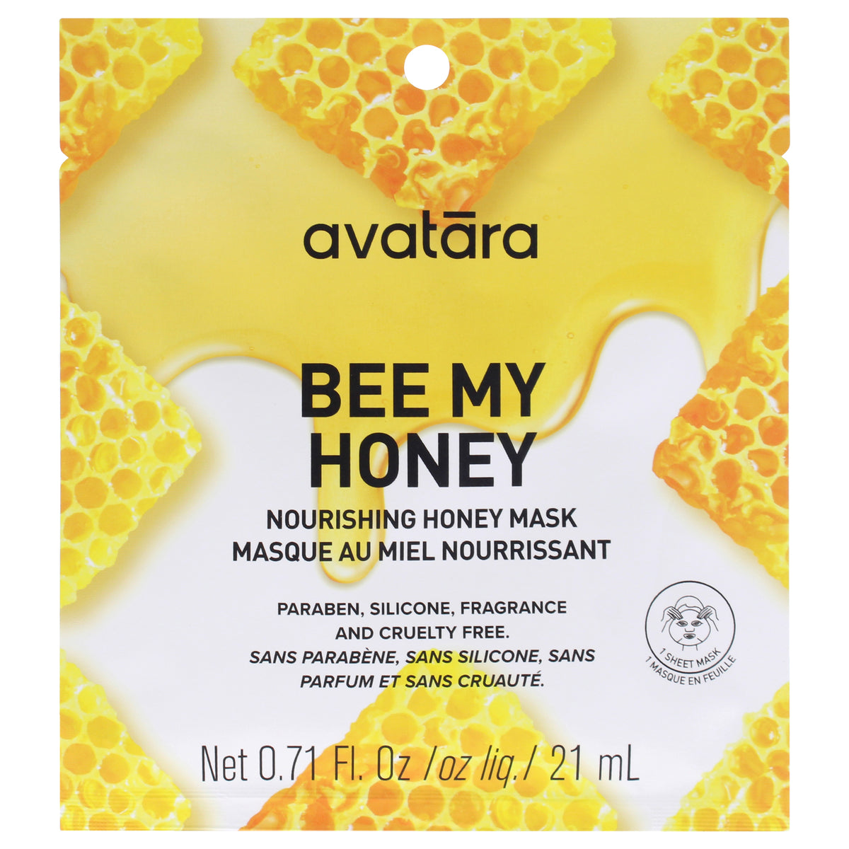 Bee My Honey Nourishing Mask by Avatara for Women - 1 Pc Mask