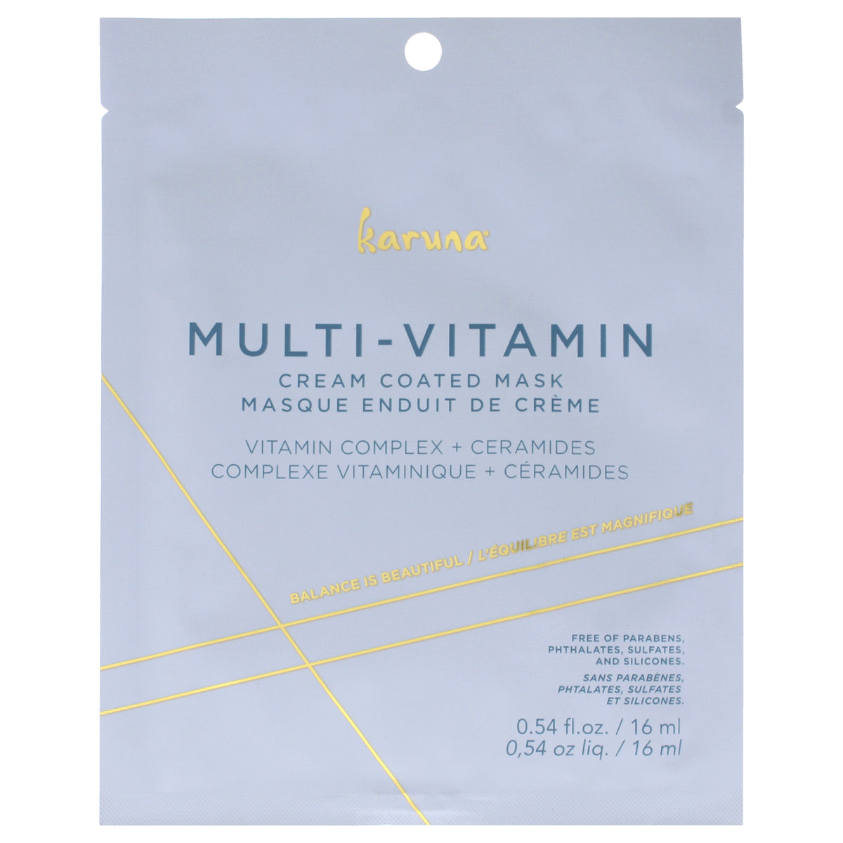 Multi-Vitamin Cream Coated Face Mask by Karuna for Women - 0.54 oz Mask