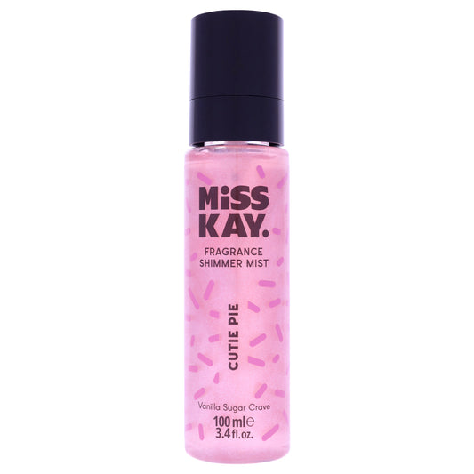 Fragrance Shimmer Mist - Cutie Pie by Miss Kay for Women - 3.4 oz Mist