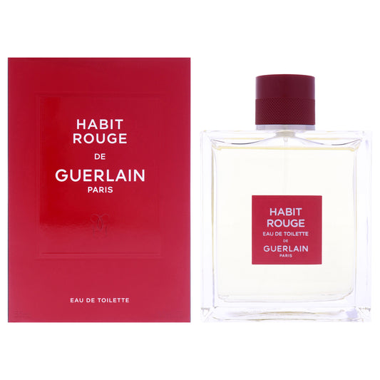 Habit Rouge by Guerlain for Men - 5 oz EDT Spray