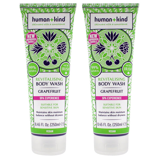 Body Wash - Grapefruit - Pack of 2 by Human+Kind for Unisex - 8.45 oz Body Wash