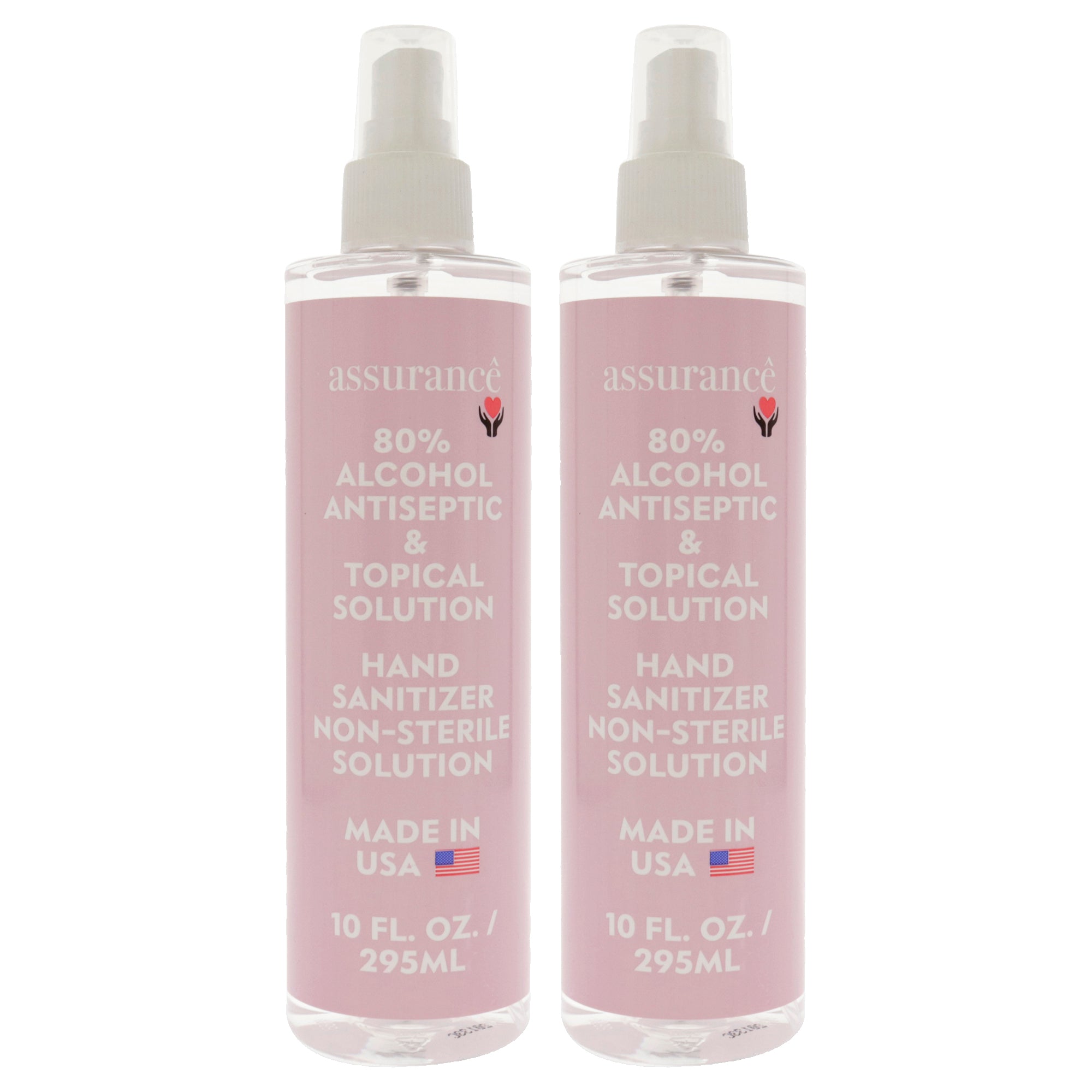 Hand Sanitizer Non-Sterile Solution by Assurance for Unisex - 10 oz Hand Sanitizer - Pack of 2