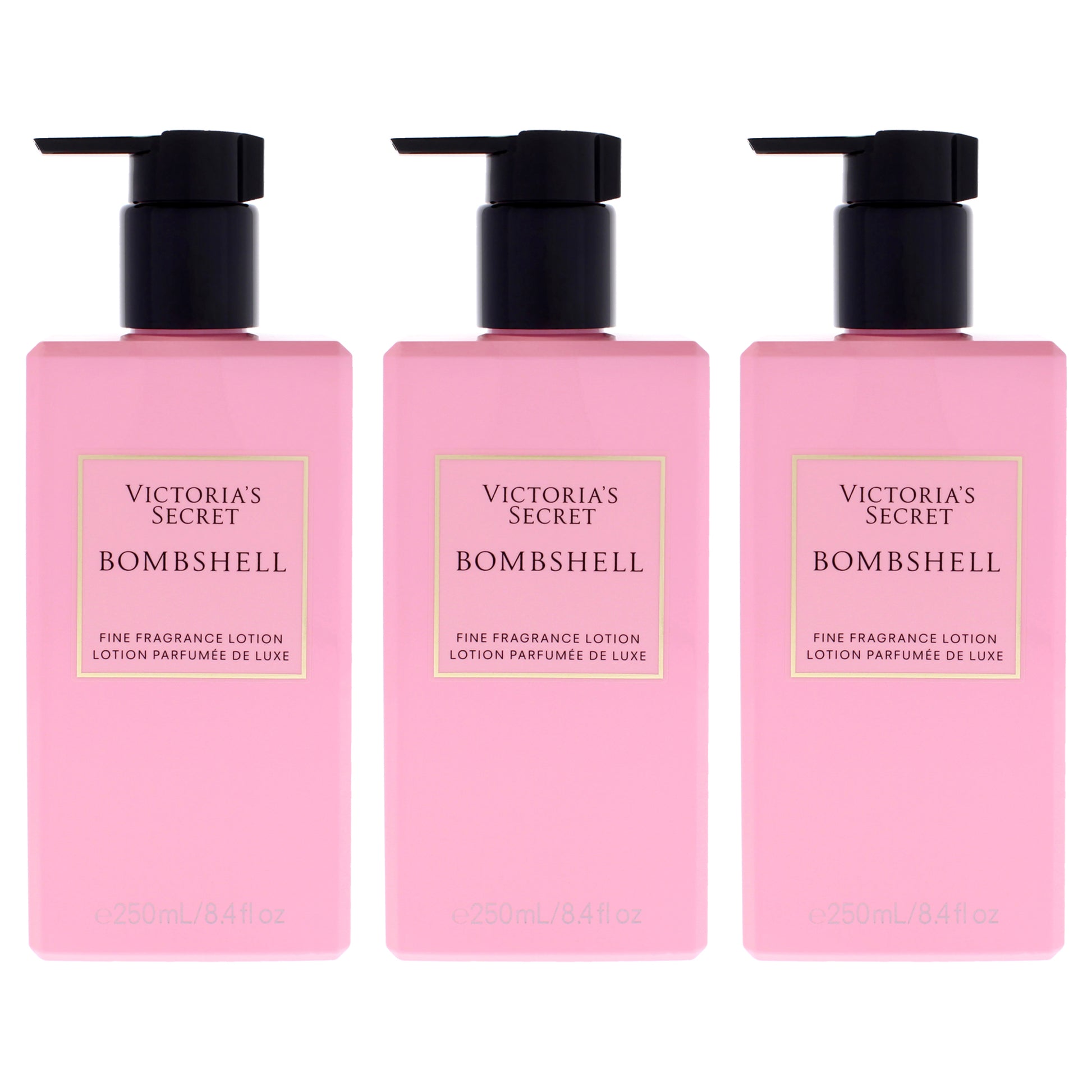 Bombshell Fragrance Lotion by Victorias Secret for Women - 8.4 oz Body Lotion - Pack of 3