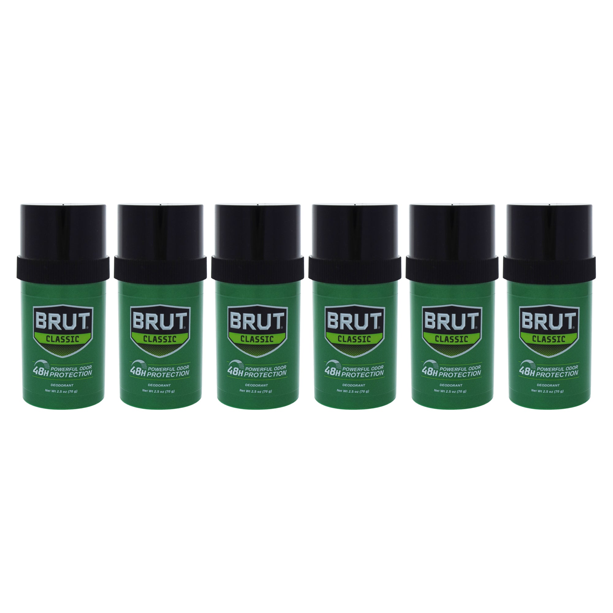 Brut by Faberge Co. for Men - 2.5 oz Deodorant Stick - Pack of 6