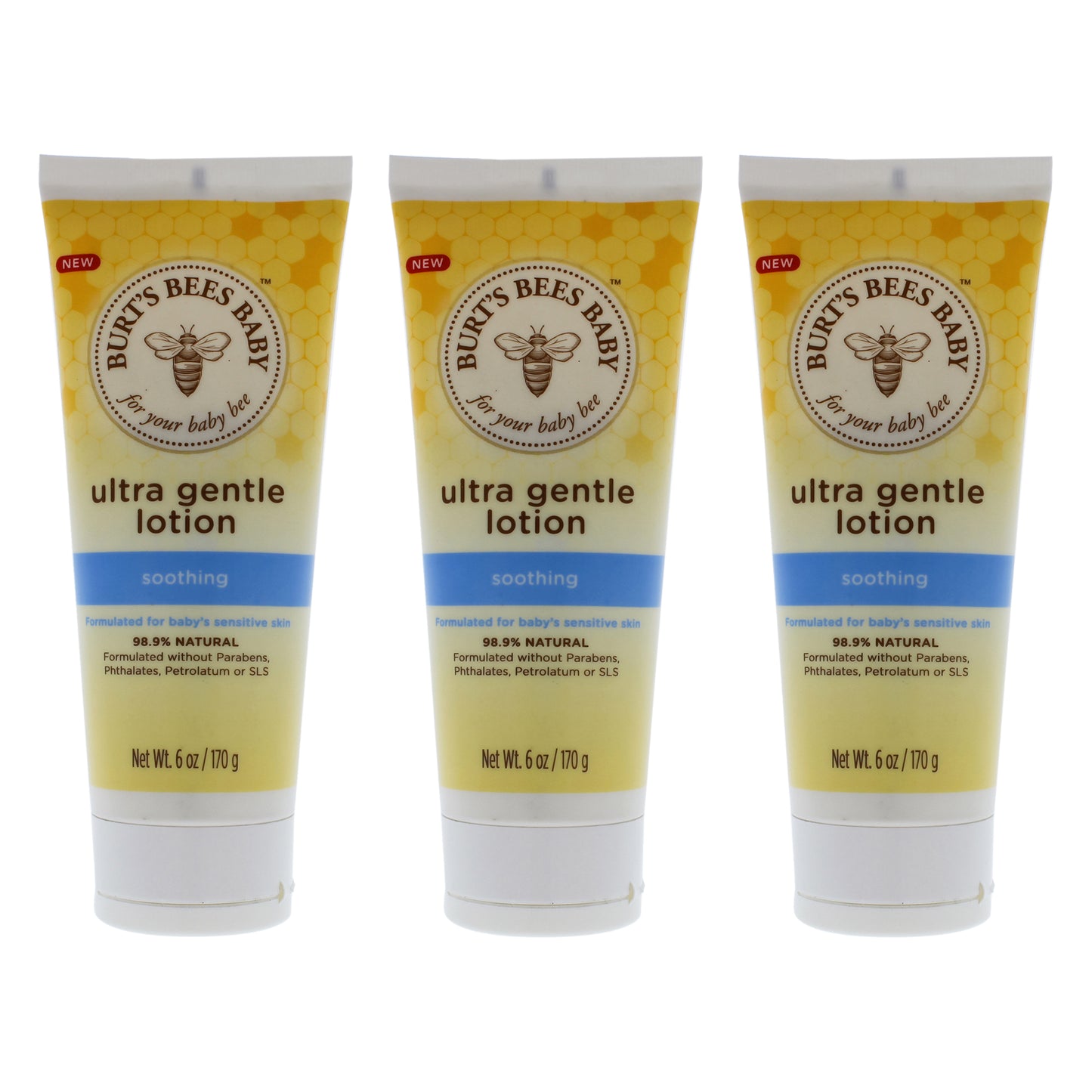 Baby Ultra Gentle Lotion - Pack of 3 6 oz Body Lotion