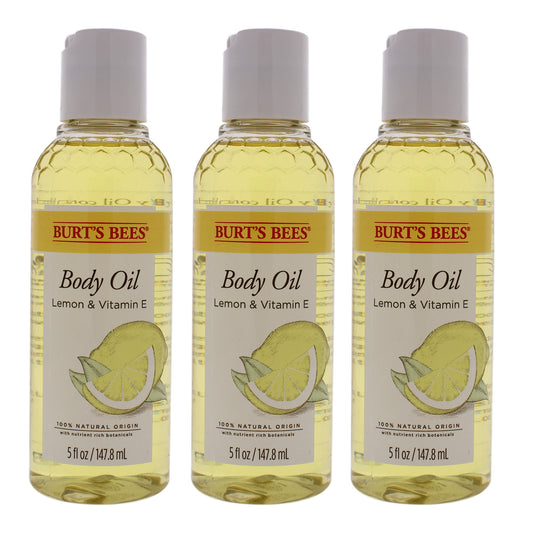 Body Oil - Lemon and Vitamin E - Pack of 3 5 oz Oil
