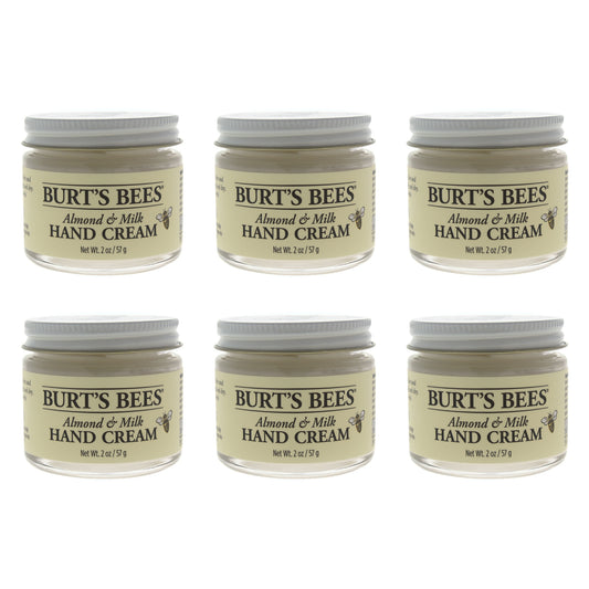Almond and Milk Hand Cream by Burts Bees for Unisex - 2 oz Cream - Pack of 6