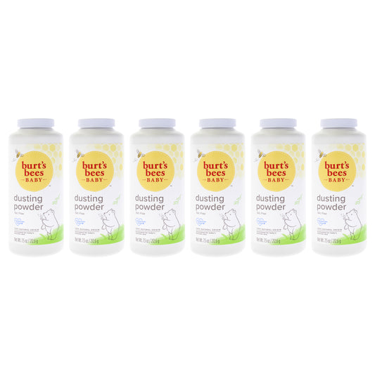 Baby Bee Dusting Powder Original by Burts Bees for Kids - 7.5 oz Powder - Pack of 6