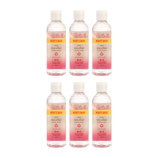 Rose Micellar Toning Water - Pack of 6 8 oz Toner