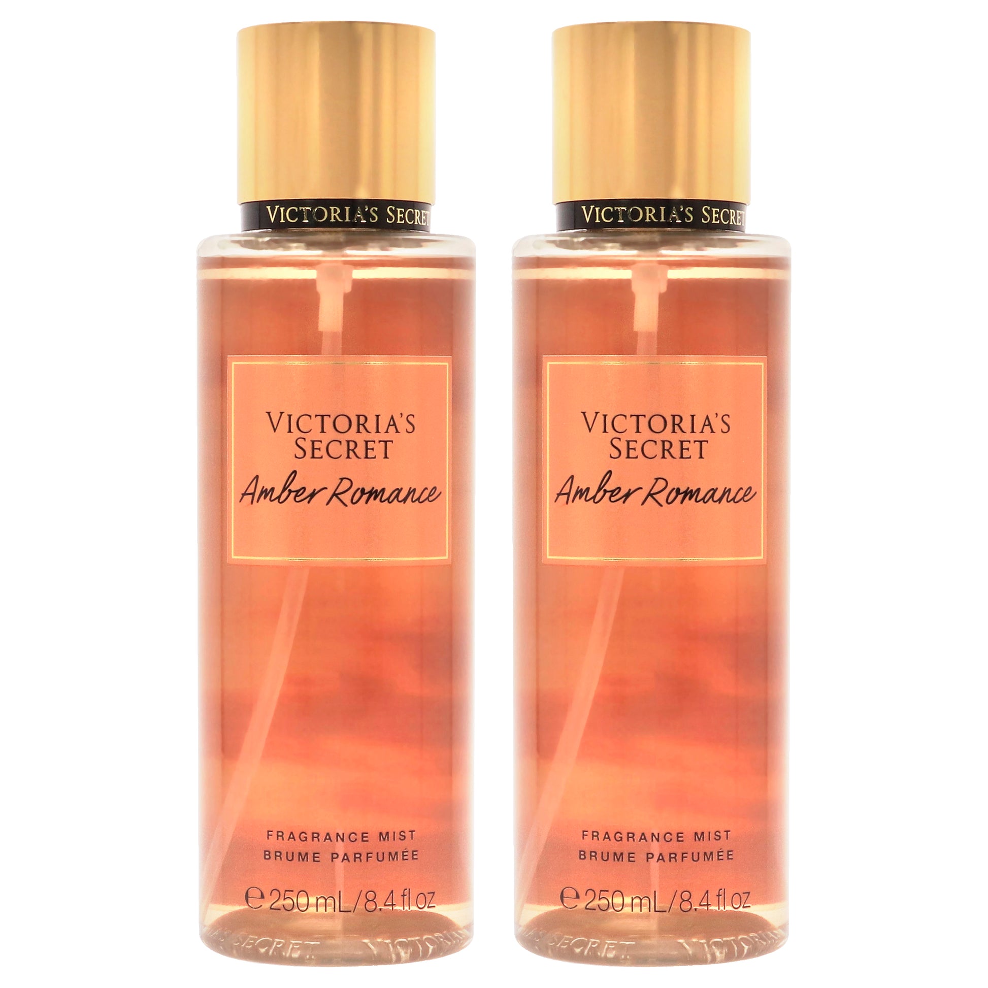 Amber Romance by Victorias Secret for Women - 8.4 oz Fragrance Mist - Pack of 2