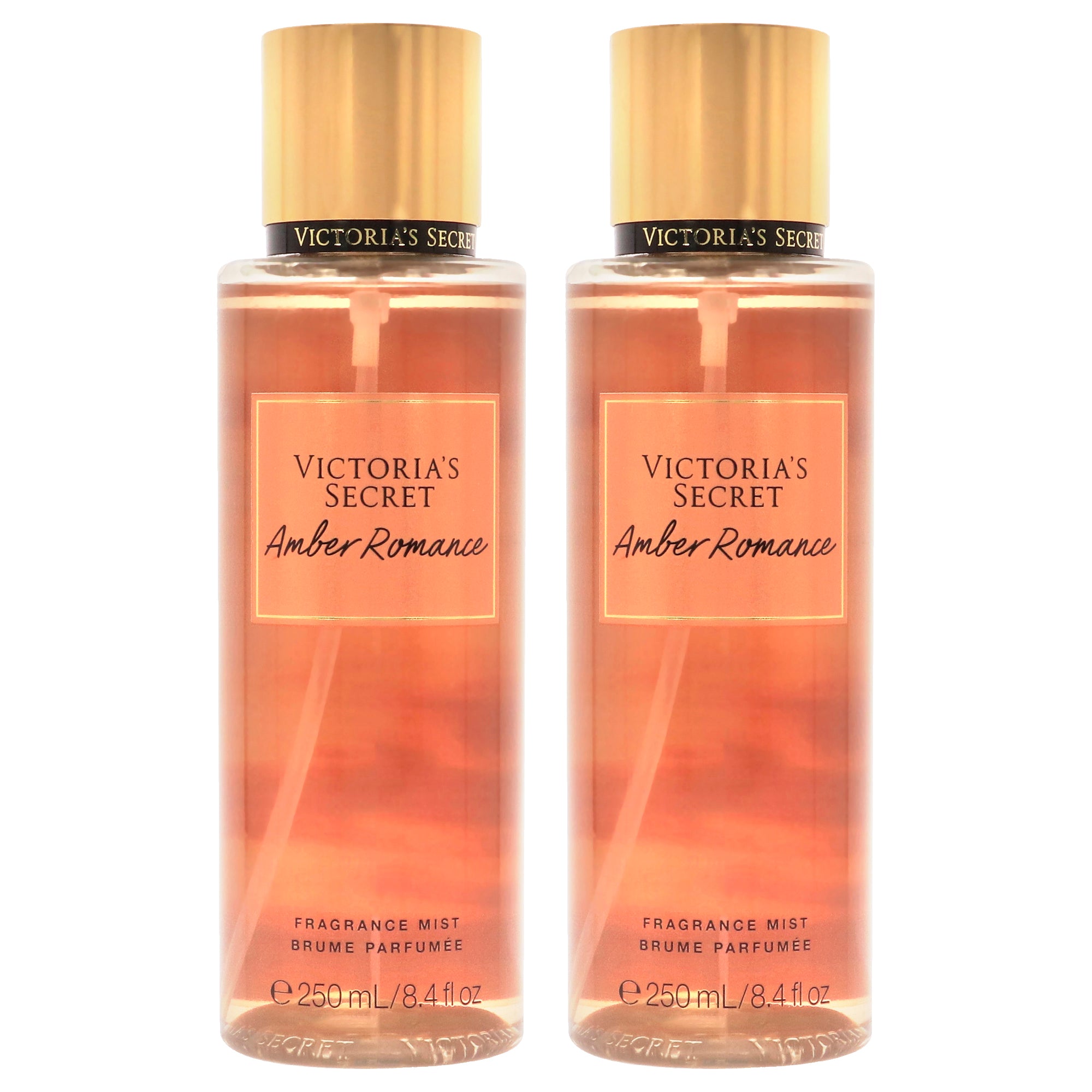 Amber Romance by Victorias Secret for Women - 8.4 oz Fragrance Mist - Pack of 2