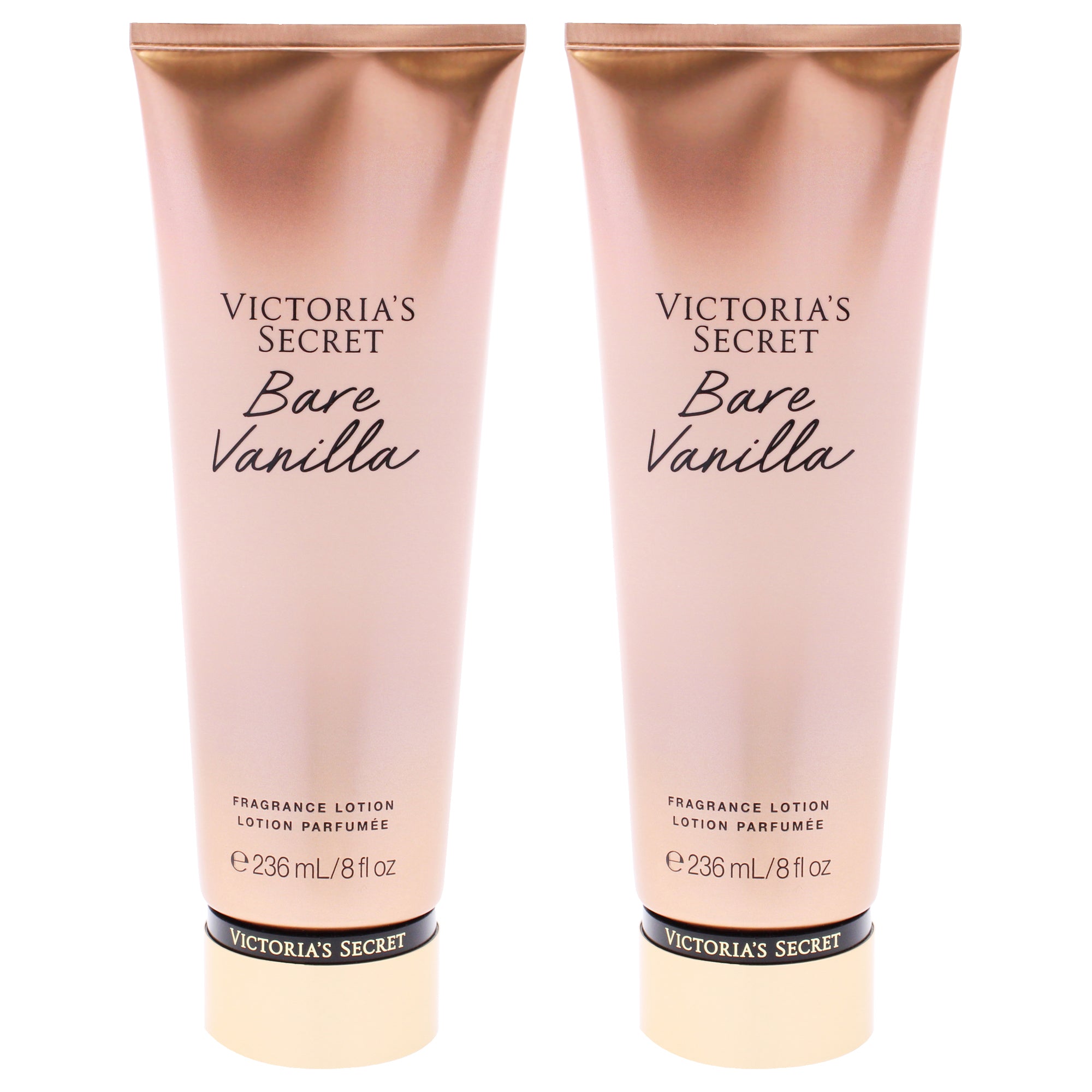 Bare Vanilla Fragrance Lotion by Victorias Secret for Women - 8 oz Body Lotion - Pack of 2
